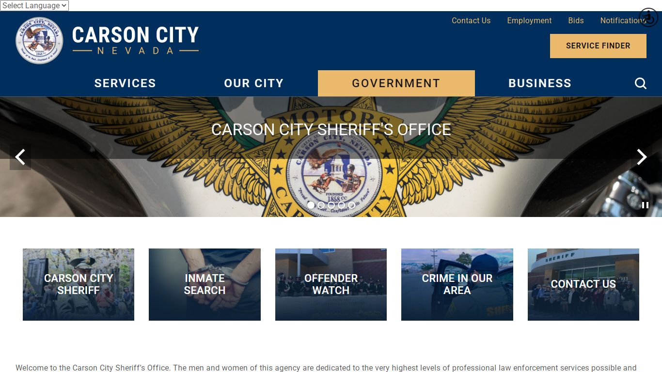 Sheriff's Office | Carson City